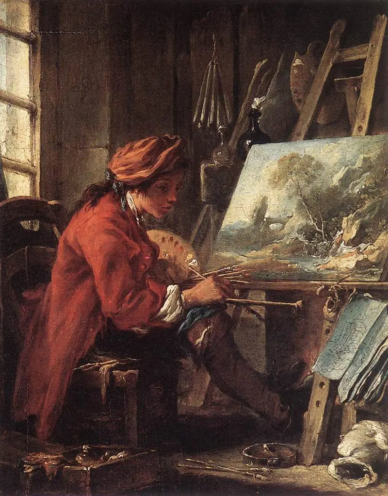 Maleren i sit værksted - François Boucher