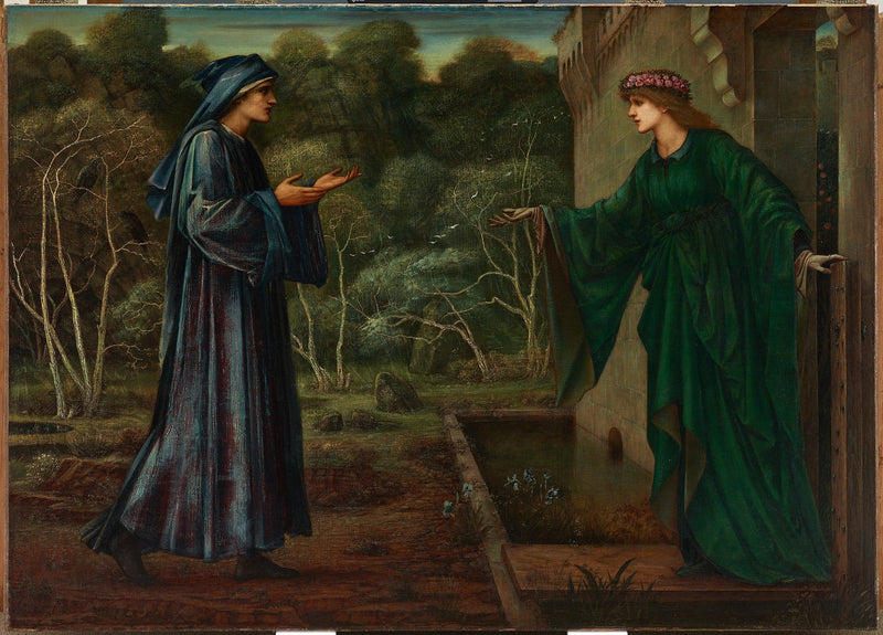 Pilgrimmen ved døråbningen til dovenskab - Edward Burne-Jones