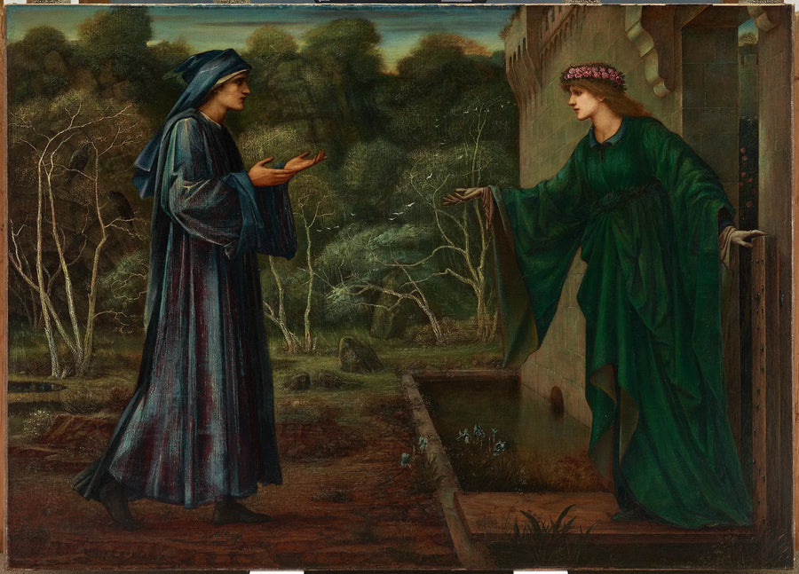 Pilgrimmen ved døråbningen til dovenskab - Edward Burne-Jones