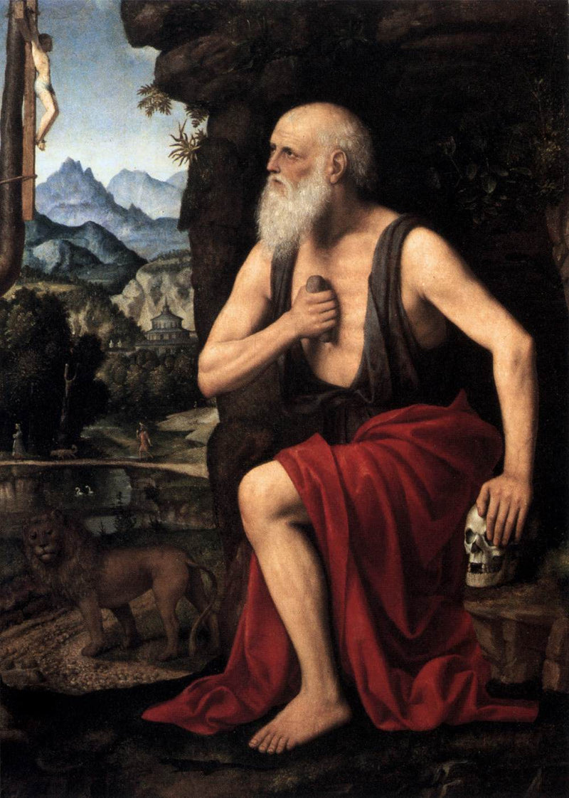 Den fromme Sankt Jerome - Bernardino Luini