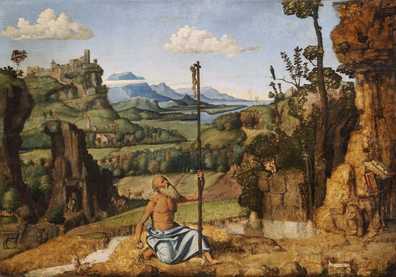 Den fromme Sankt Jerome i ørkenen - Cima da Conegliano