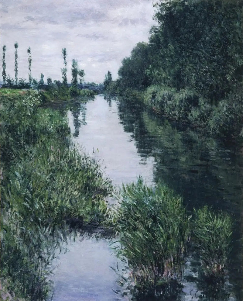 Den lille arm af Seinen i Argenteuil - Gustave Caillebotte
