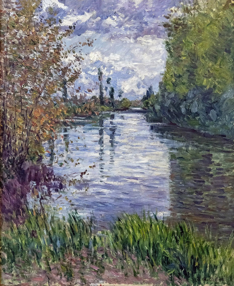 Den lille arm af Seinen om efteråret - Gustave Caillebotte