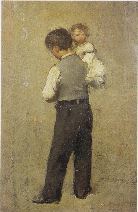 Den lille bror - Jean Béraud