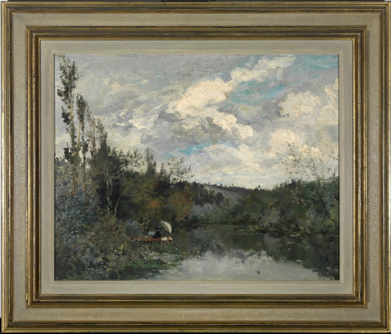 Den lille sø i skoven - Gustave Caillebotte