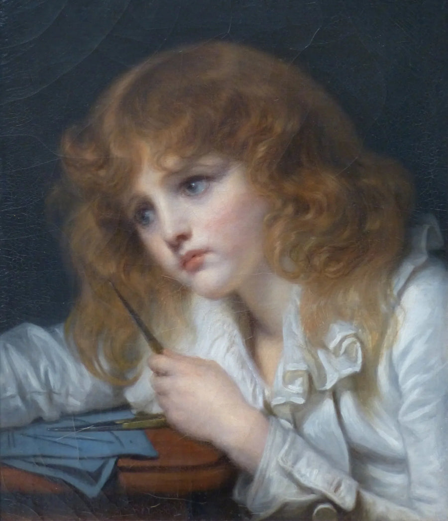 Den lille matematiker - Jean-Baptiste Greuze