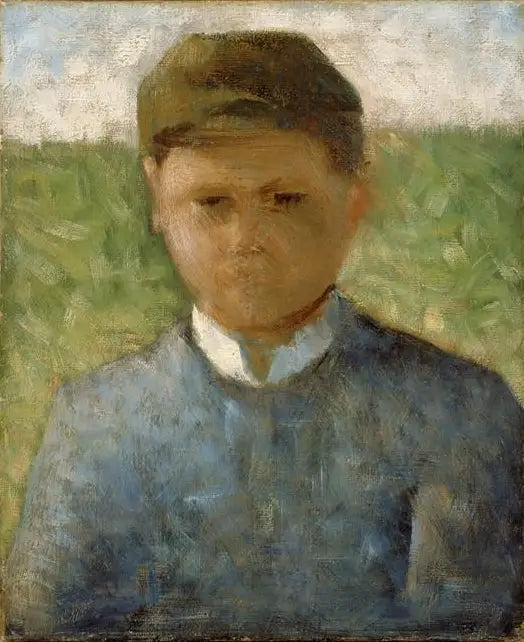 Den lille landmand i blåt - Georges Seurat