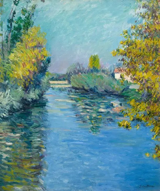 Den lille bh fra Seinen, efterårsindtryk - Gustave Caillebotte