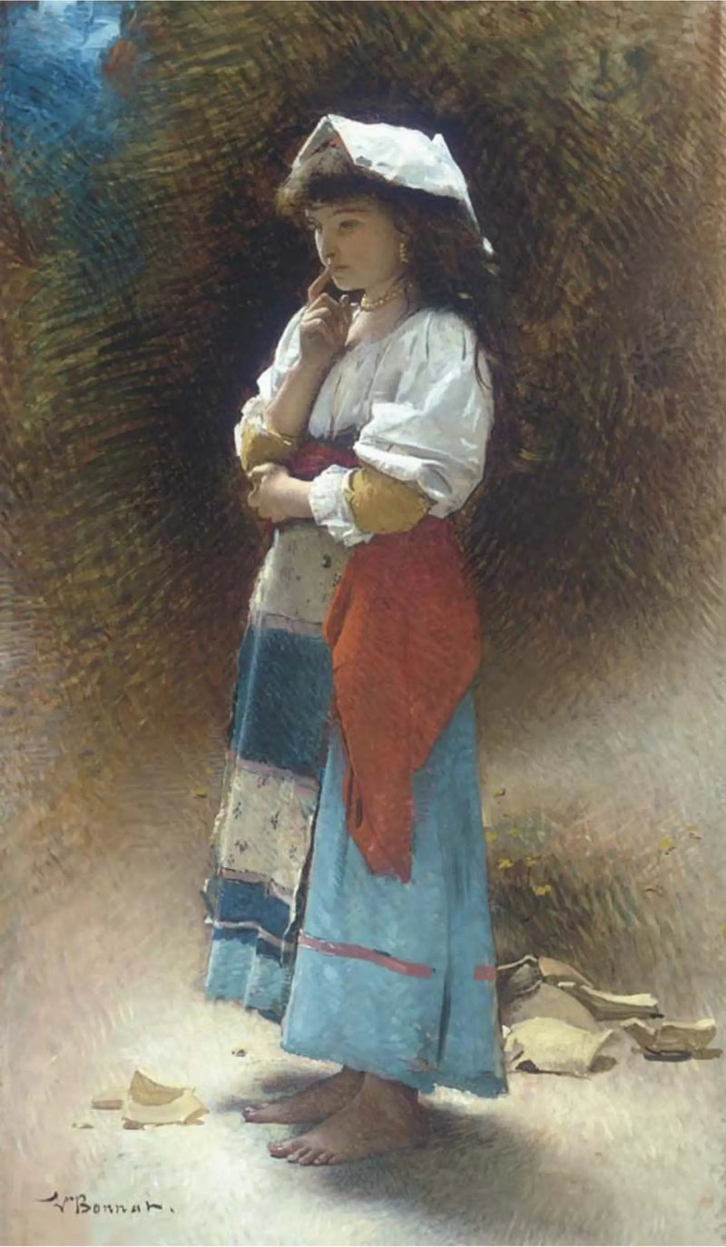 Den ødelagte kande (nøgen version) - Léon Bonnat