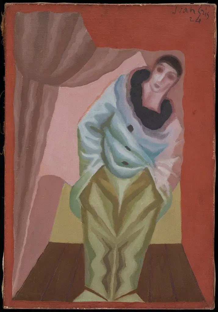 Le Pierrot au Rideau - Juan Gris - Alpha Reproduction