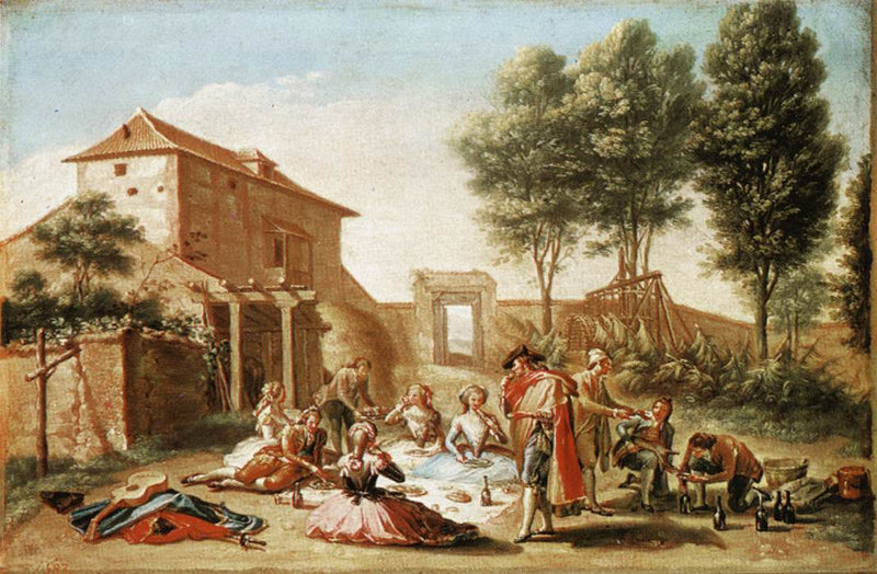 Picnictur på landet - Francisco Bayeu