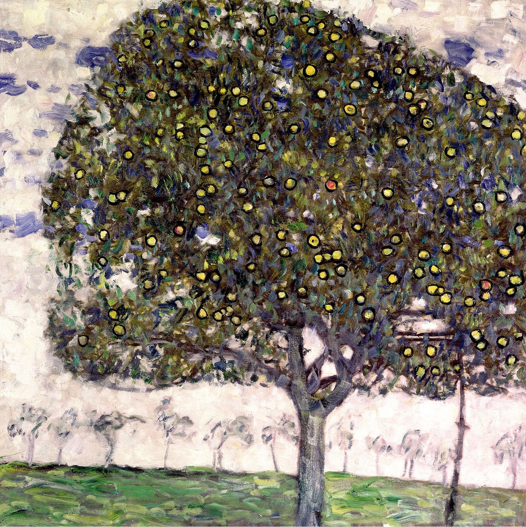 Reproduction du tableau « Le Pommier II - Gustav Klimt » par Alpha Reproduction en peinture à l’huile
