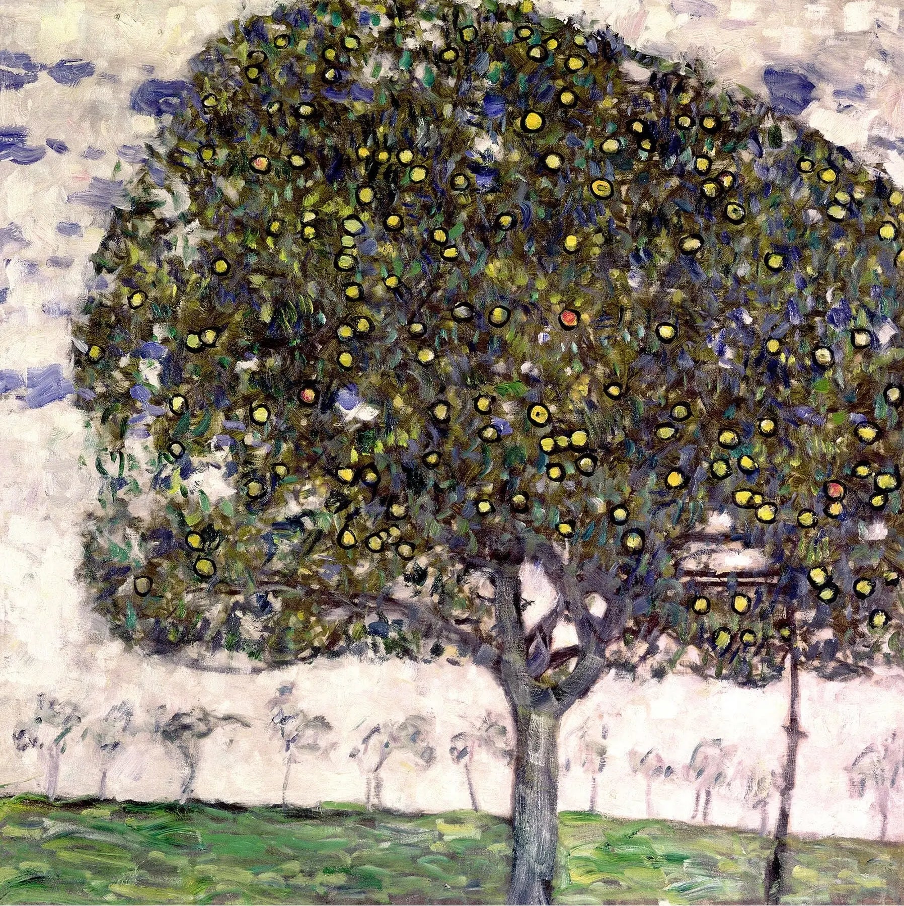 Reproduction du tableau « Le Pommier II - Gustav Klimt » par Alpha Reproduction en peinture à l’huile