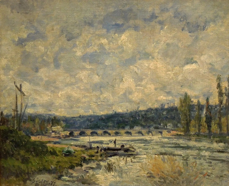 Broen ved Sèvres - Alfred Sisley