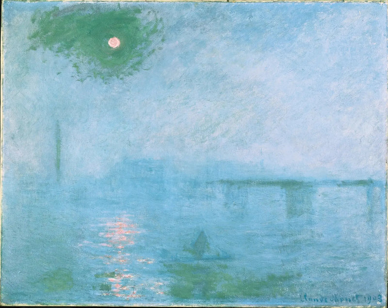 Charing Cross-broen: tåge over Themsen - Claude Monet