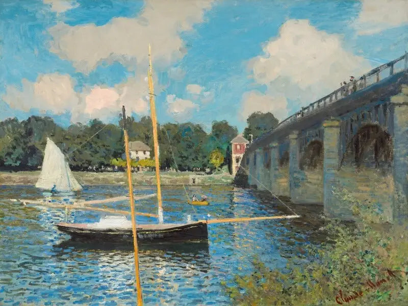 Le Pont d'Argenteuil - Claude Monet image 1 reproduction artisanale de tableau