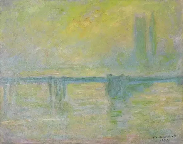 Le Pont de Charing-Cross, brouillard - Claude Monet image 1 reproduction d’œuvre d’art à l’huile