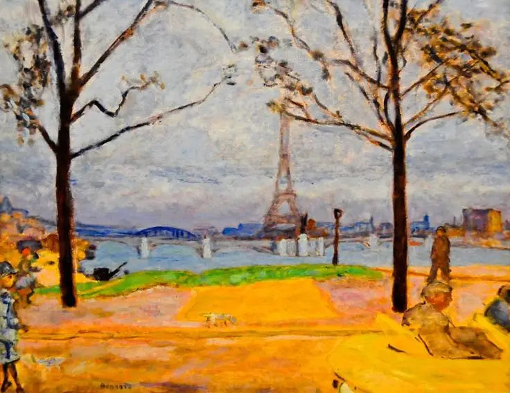 Grenelle-broen og Eiffeltårnet - Pierre Bonnard