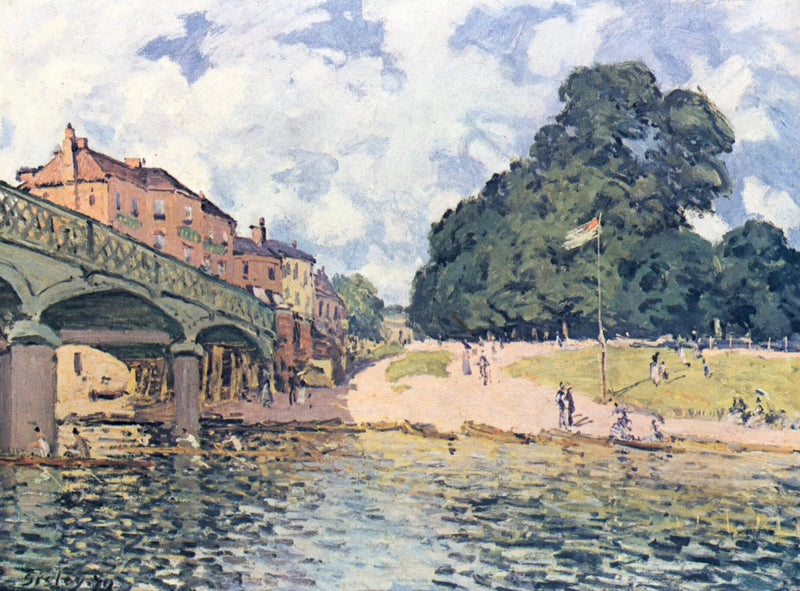 Hampton Court Broen - Alfred Sisley