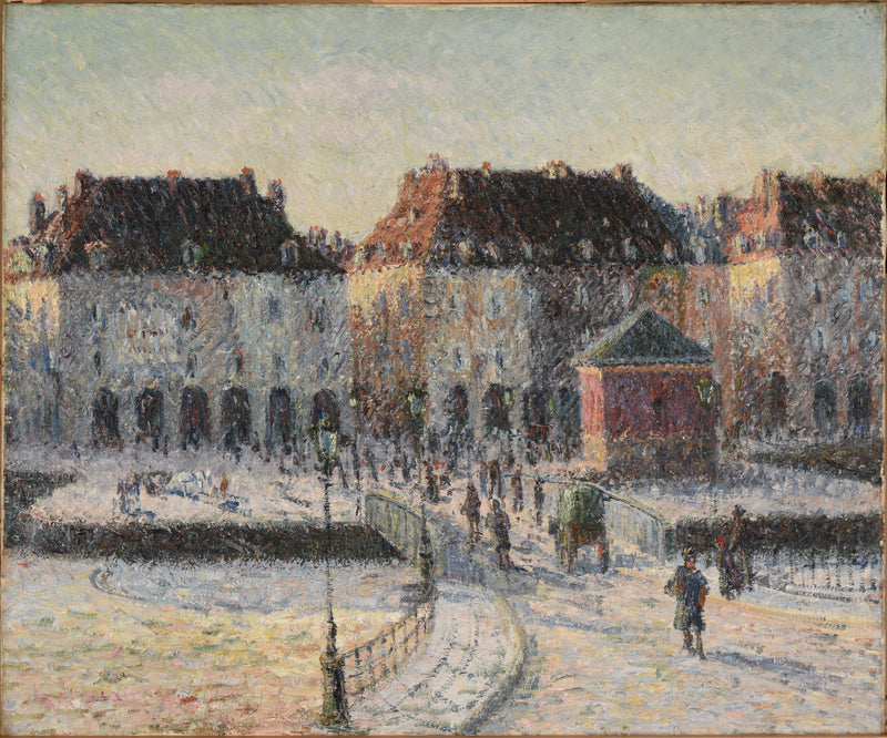 Fiskerihavnens Bro i Dieppe - Gustave Loiseau
