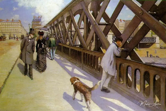 Le Pont de l'Europe - Caillebotte - Reproductions de tableaux et peintures haut de gamme