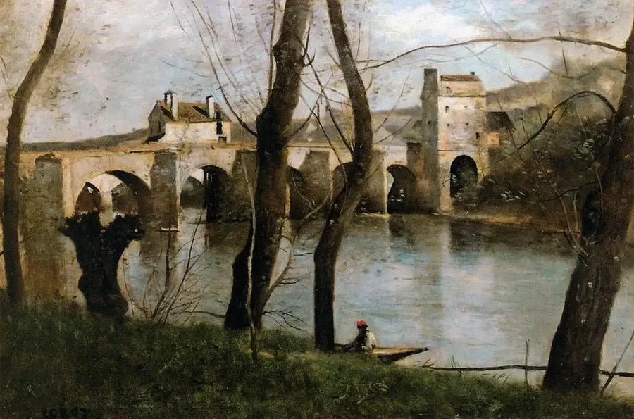 Mantesbroen - Jean-Baptiste Camille Corot