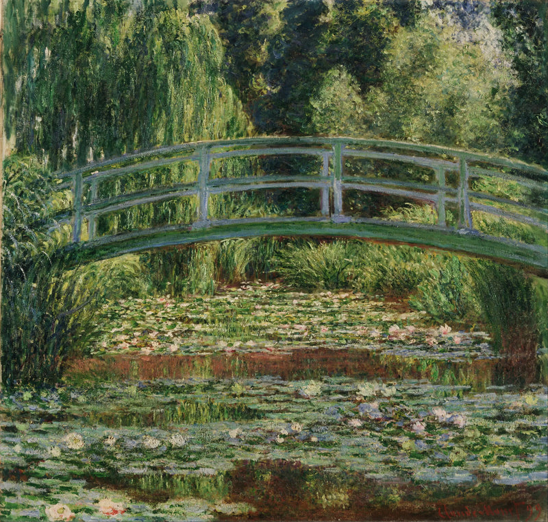 Den japanske gangbro og åkandebassinet, Giverny - Claude Monet