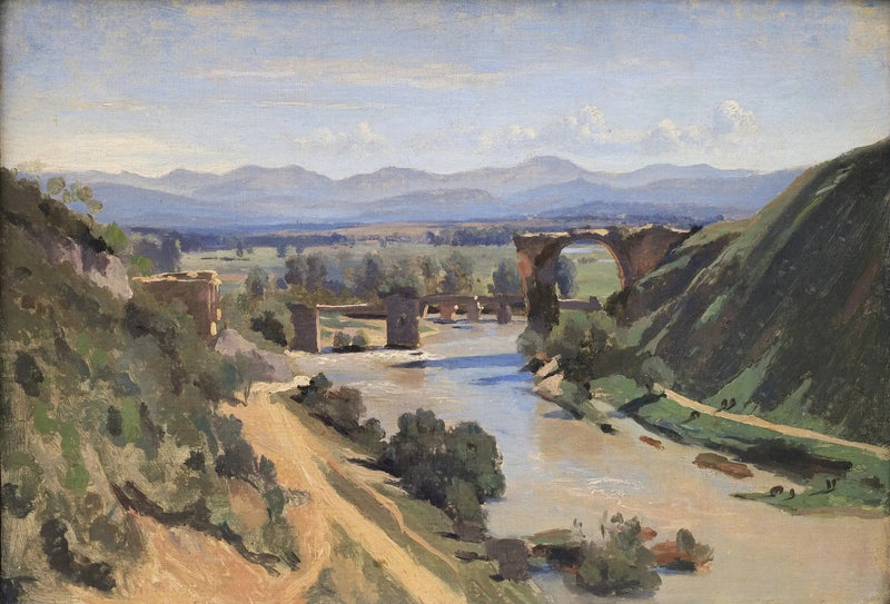 Narni-broen - Jean-Baptiste Camille Corot