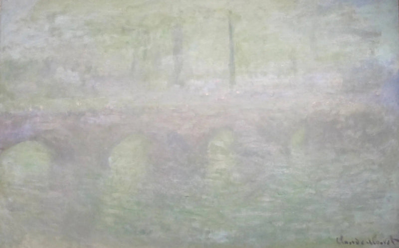 Waterloo-broen i London ved skumring - Claude Monet