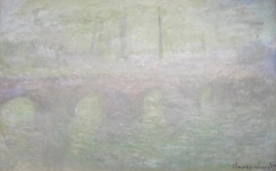 Waterloo-broen i London ved skumring - Claude Monet