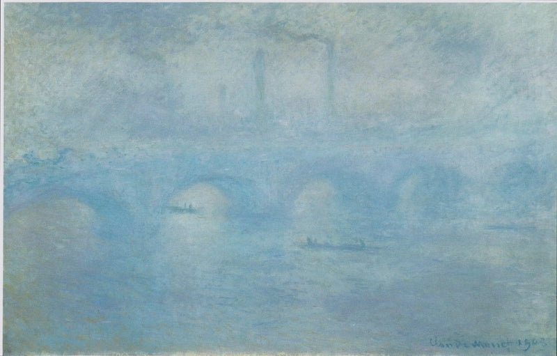 Waterloo-broen. Tågeeffekt - Claude Monet