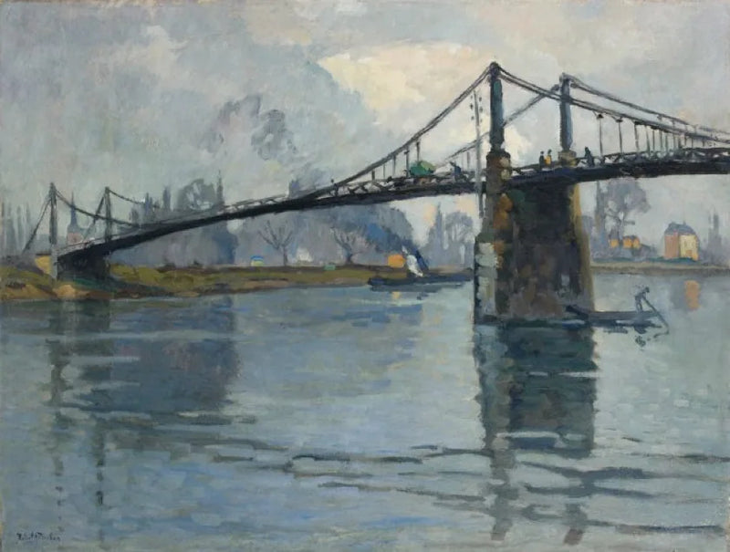 Broen ved Andelys, langs Seinen - Robert Antoine Pinchon