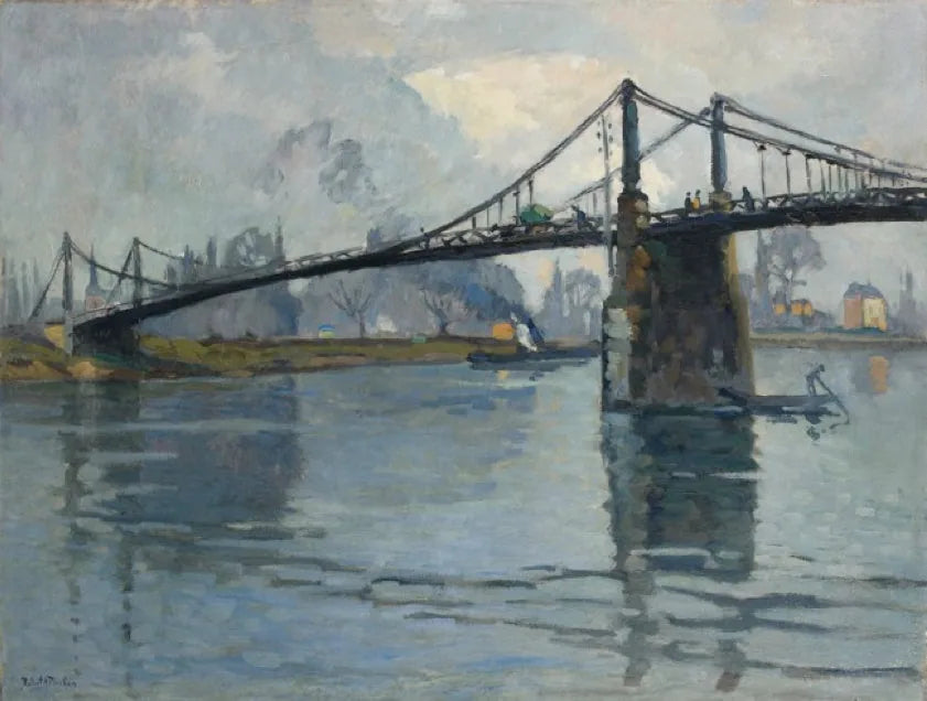 Broen ved Andelys, langs Seinen - Robert Antoine Pinchon