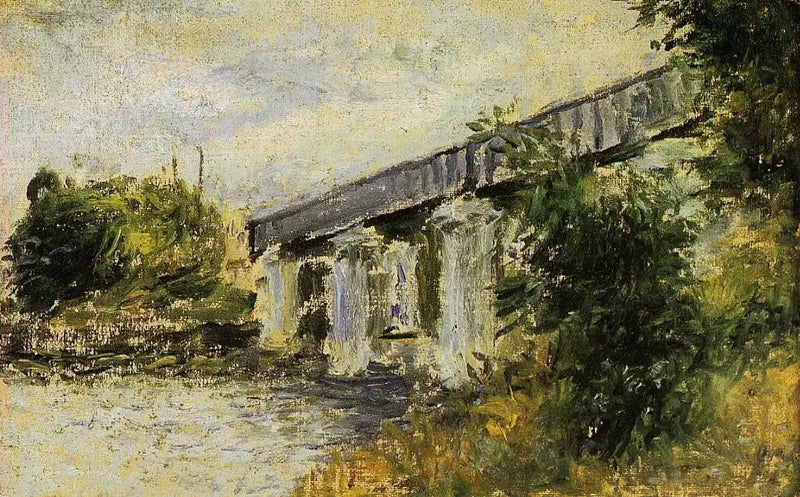 Jernbanebroen ved Argenteuil - Claude Monet