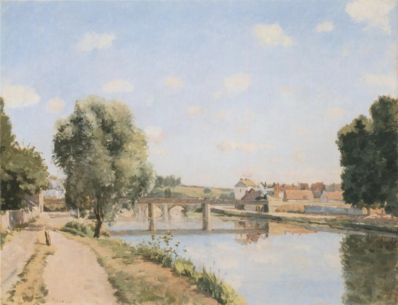 Jernbanebroen, Pontoise - Camille Pissarro