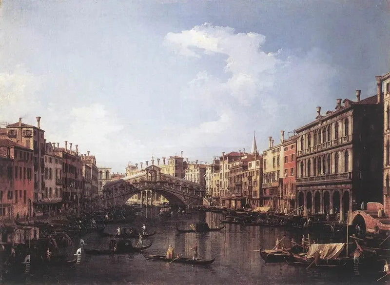 Rialto-broen fra syd - Canaletto