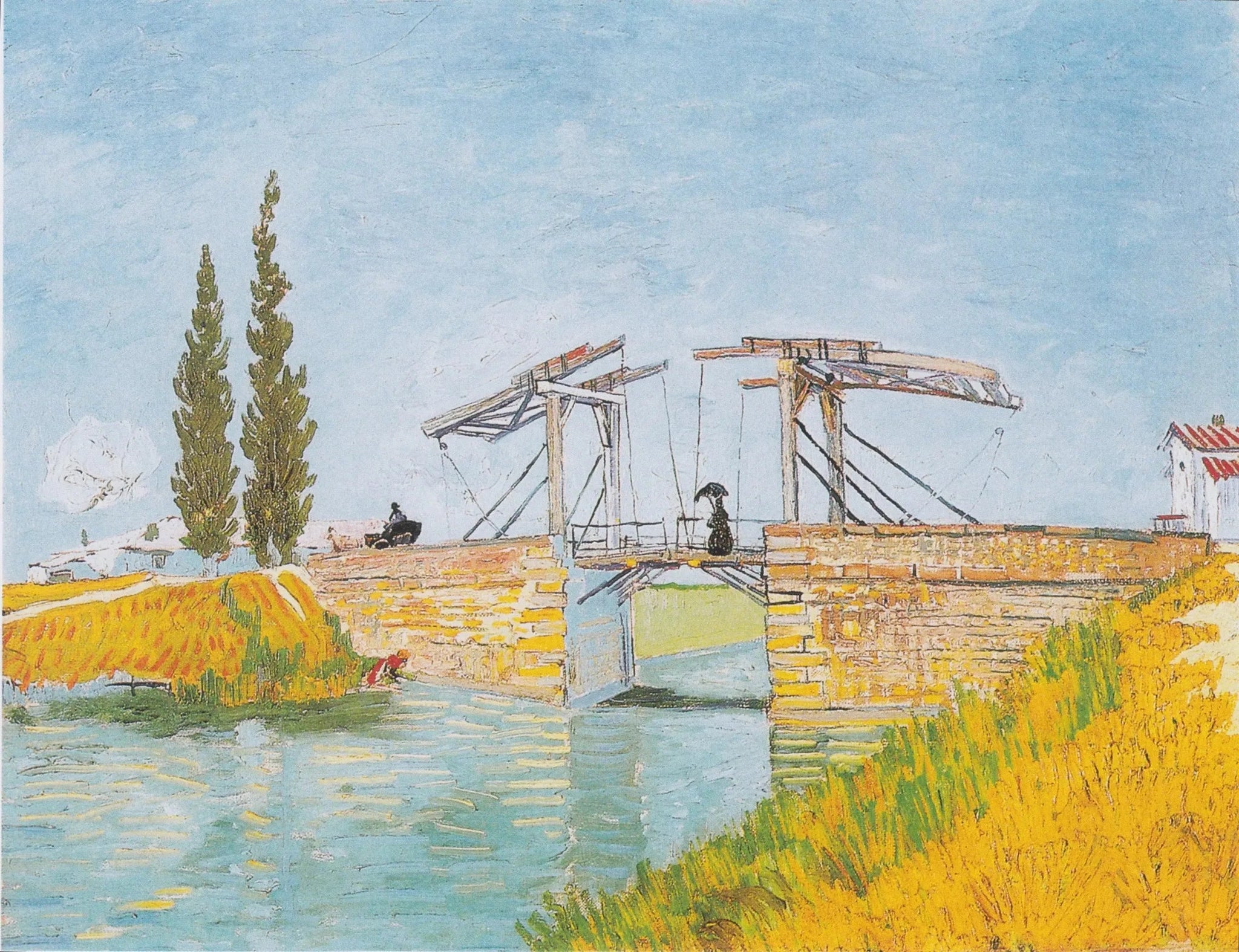 Le pont Langlois à Arles - Vincent van Gogh image 1 copie peinte à la main à l’huile