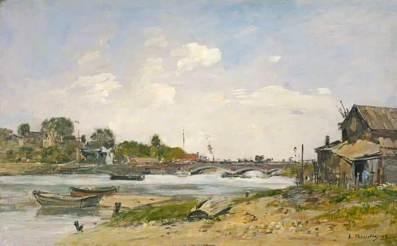 Broen over Touques ved Deauville - Eugène Boudin