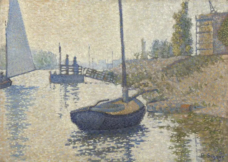 Pontonen af Felicitet i Asnières - Paul Signac
