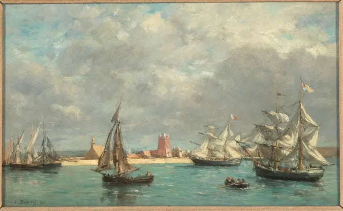 Camaret Havn - Eugène Boudin