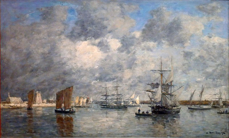 Camaret Havn - Eugène Boudin