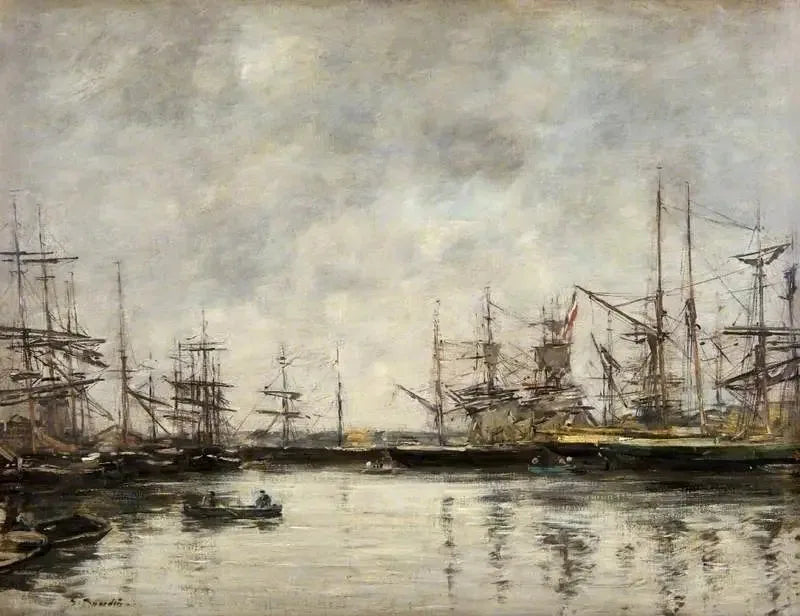 Deauville havn - Eugène Boudin