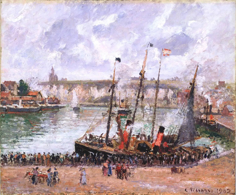 Dieppe Havn - Camille Pissarro