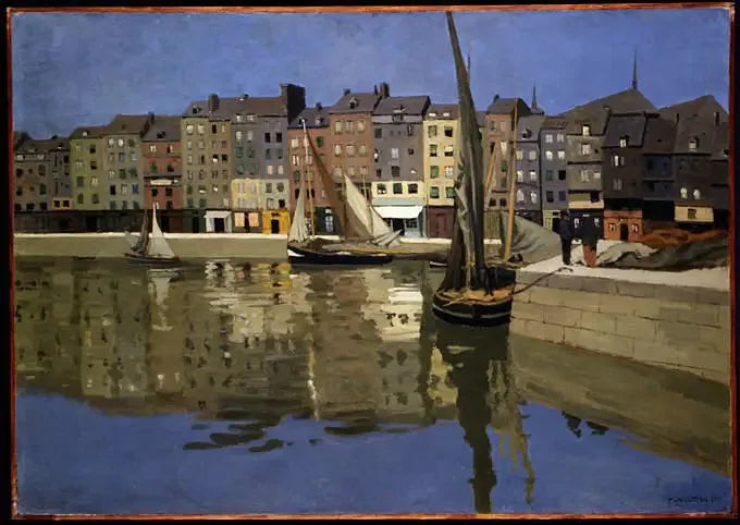 Havnebyen Honfleur om natten - Félix Vallotton