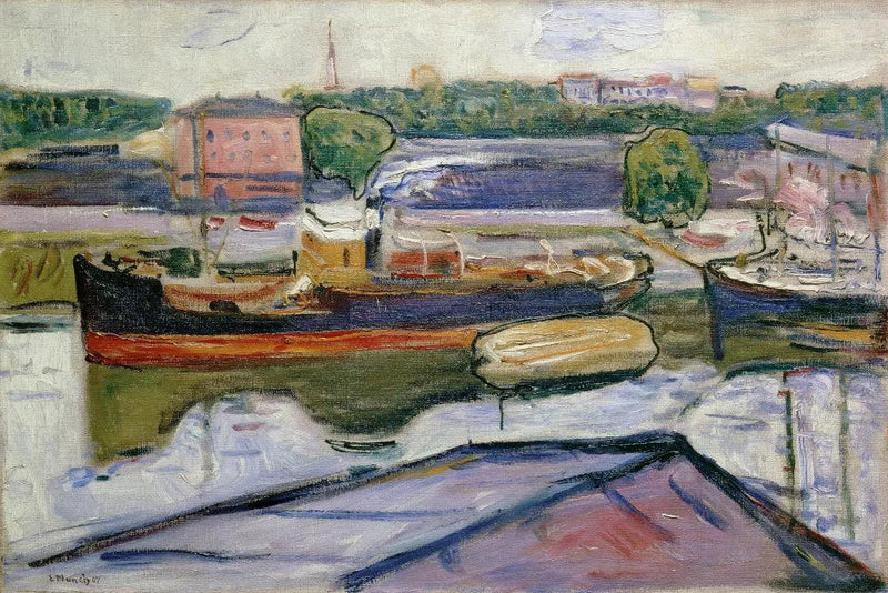 Lübecks Havn - Edvard Munch