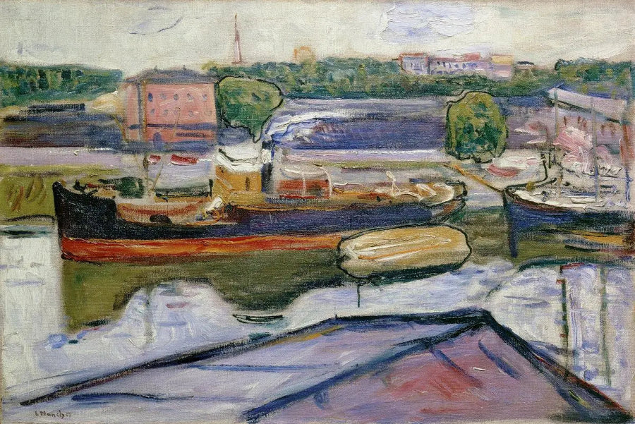 Lübecks Havn - Edvard Munch