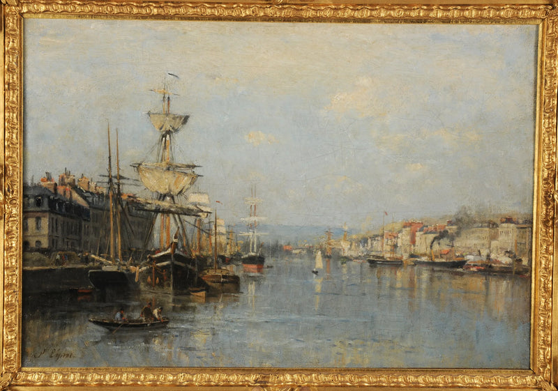 Havnen i Rouen - Stanislas Lépine