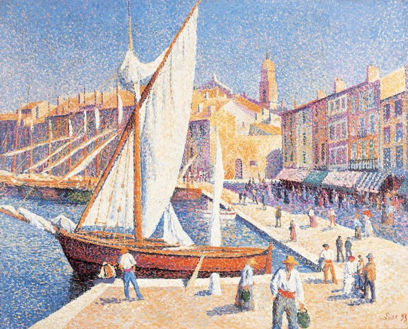 Havnen i Saint-Tropez - Maximilien Luce
