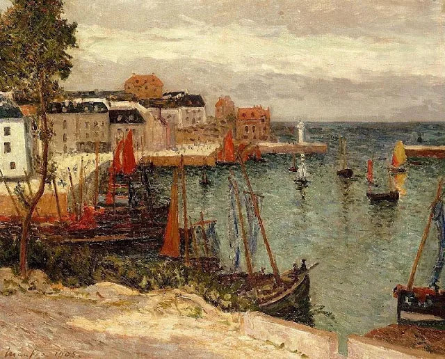 Havnen i Sauzon, Belle-île-en-Mer - Maxime Maufra