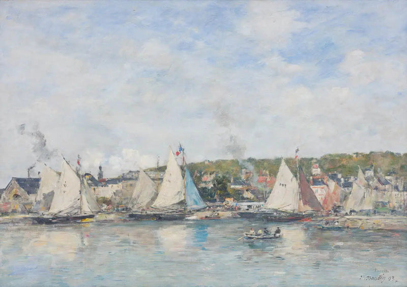 Trouvilles havn - Eugène Boudin